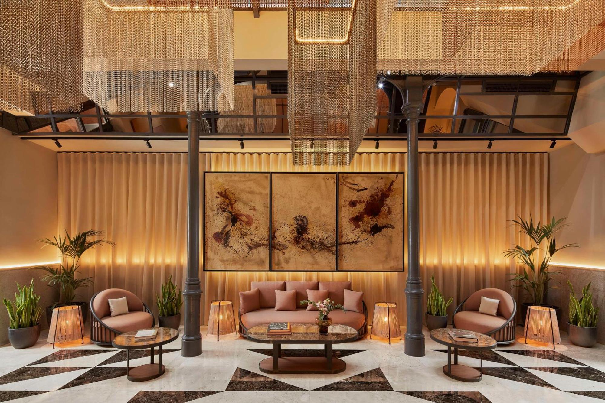 Nh Collection Madrid Palacio De Tepa Ngoại thất bức ảnh The lobby of the hotel